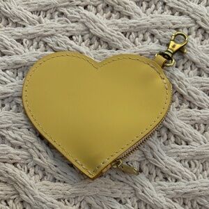 Portland Leather Yellow Heart Coin Pouch